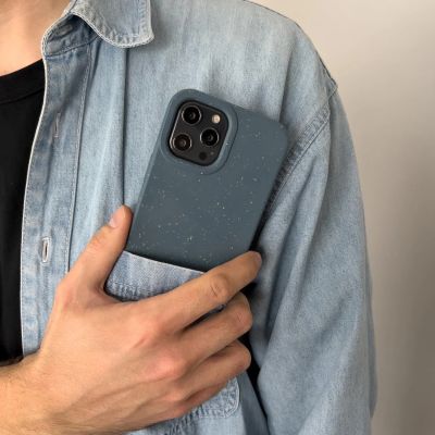 9. Eco Case Hülle für iPhone 14 Plus abbaubare Silikonhülle weiß
