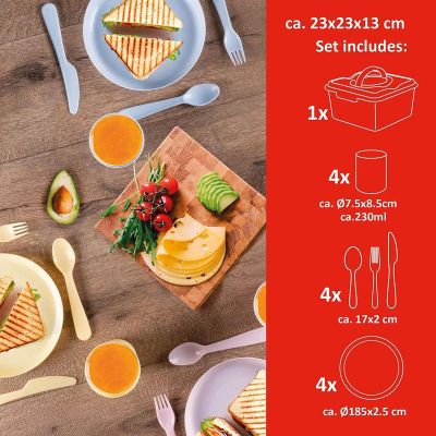 18. ALPINA TOURISTEN- UND PICKNICK-SET, 21-TEILIG