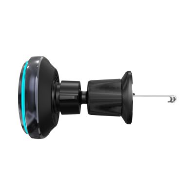 2. Wozinsky WCT5-Q6S2Y Autohalterung mit Qi/MagSafe 15W induktivem Ladegerät für Lüftungsgitter mit Ventilator - Schwarz