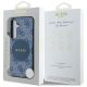 8. Guess 4G Round Patch Classic Logo MagSafe Hülle für Samsung Galaxy S25 Plus blau