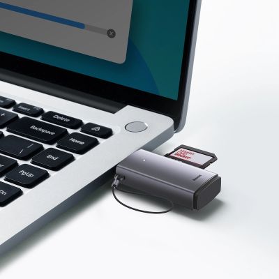 11. Baseus Lite Series Adapter SD/TF USB Kartenleser grau (WKQX060013)