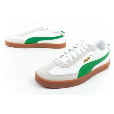 8. Puma Club II Era Herren-Sportschuhe, Sneaker, Leder, weiß, grau, grün