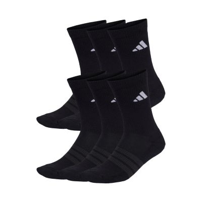 Adidas gepolsterte Crew-Socken, 6 Paar, Schwarz, KE5499