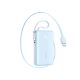 Joyroom JR-PR2L 10000mAh 35W Powerbank mit integriertem, einziehbarem USB-C-Kabel und Lightning Kabel mit Trageschlaufe – Blau
