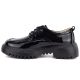 3. Schwarze Grunge-Lacklederschuhe für Damen, Artiker 59C1128
