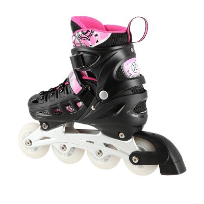 4. NH10905 4in1 PINK LED GRÖSSE S (31-34) ROLLERSCHUHE MIT DIMENSIONALEM HOCKEYBLATT NILS EXTREME