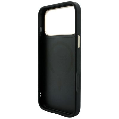 6. Guess Embossed 4G Classic MagSafe Hülle für iPhone 17 Pro / 18 Pro – Schwarz
