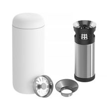 473 ml Carter Move Mug Fellow weißer Thermobecher + Carter Infuser