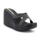 IPANEMA HIGH FASHION II SLIDE FEM SCHWARZ/GLITZER/BEIGE 83646-BQ589