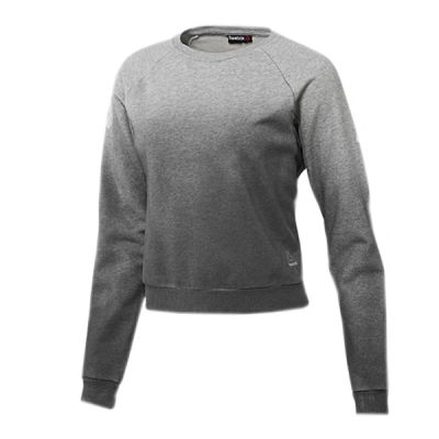 3. Reebok Yoga Cover-Up Sweatshirt Grau
