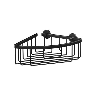 2. TESA ALUXX SCHWARZ Aluminium-Wandduschkorb