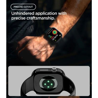 8. Spigen Thin Fit Hülle für Apple Watch 46 mm – Schwarz