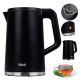 4. Ideal Wasserkocher 1,7 l, Edelstahlgehäuse, Leistung 1500 W, Schwarz