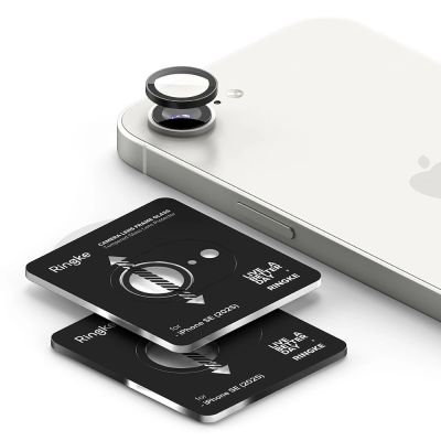 4. Ringke Kamerarahmenschutz 2er-Pack für iPhone 16e / 17e – Schwarz