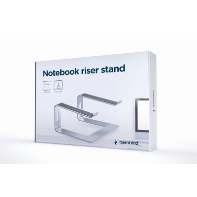 14. GEMBIRD Notebookständer 15,6" Silber