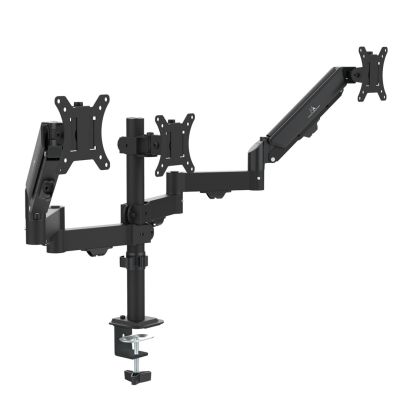 27. MACLEAN 3-Monitor-Halterung, Gasfeder, 17"-27", 2-8 kg, Schwarz MC-137