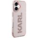 4. Karl Lagerfeld IML Strass Logo iPhone 16 Hülle - Rosa
