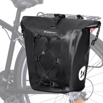 23. Wozinsky Wasserdichte Fahrradtasche 25L Schwarz (WBB24BK)
