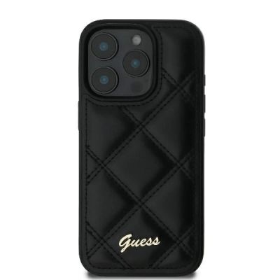 3. Guess Gestepptes Metalllogo iPhone 16 Pro Hülle - Schwarz