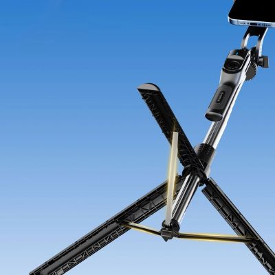 6. Orico SPM190 Selfie-Stick mit Stativ (1/4") für Smartphone-Kameras, 360°-Drehung, Bluetooth 5.2 – Schwarz