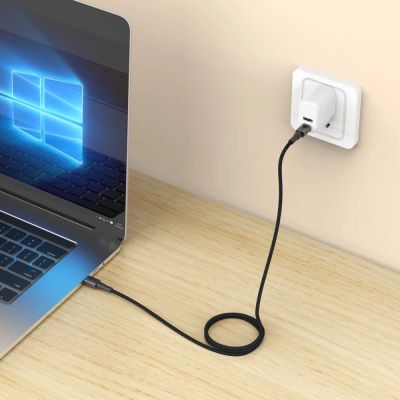 6. Tech-Protect Ultraboost DNA MagTwist USB-C PD Kabel 100W / 5A 200 cm - Grau
