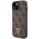 3. Guess GUHCP15MP4TDSCPW iPhone 15 Plus 6,7" braun/braunes Hardcase Crossbody 4G Metalllogo