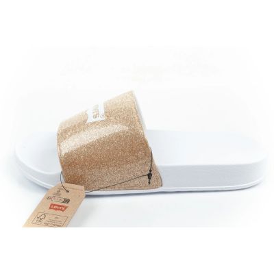 6. Levi's Damen-Sportpantoffeln, bequeme Glitzerschuhe, modisch