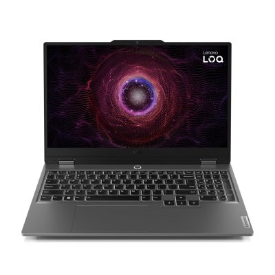 Lenovo LOQ 15ARP9 AMD Ryzen™ 5 7235HS Laptop, 39,6 cm (15,6 Zoll) Full HD-Display, 12 GB DDR5-SDRAM, 512 GB SSD, NVIDIA GeForce RTX 4050, Wi-Fi 6 (802.11ax), Windows 11 Home (US-Englisch), Grau