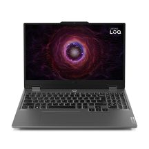 Lenovo LOQ 15ARP9 AMD Ryzen™ 5 7235HS Laptop, 39,6 cm (15,6 Zoll) Full HD-Display, 12 GB DDR5-SDRAM, 512 GB SSD, NVIDIA GeForce RTX 4050, Wi-Fi 6 (802.11ax), Windows 11 Home (US-Englisch), Grau