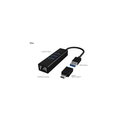 2. ICY BOX IB-HUB1419-LAN USB 3.2 Gen 1 (3.1 Gen 1) Typ-A Schwarz
