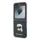 6. Karl Lagerfeld Saffiano Monogram Hülle für Samsung Galaxy Z Flip 6 – Schwarz