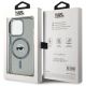 5. Karl Lagerfeld KLHMP15LHLSKIK iPhone 15 Pro 6,1" schwarz/schwarzes Hardcase IML Metal Karl Head MagSafe