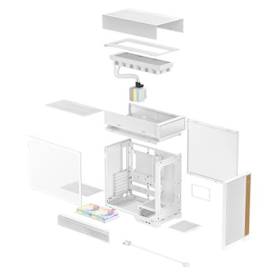 7. DeepCool CL6600 WH Midi-Turm Weiß