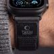 8. Tech-Protect Nylon Elite Armband für Apple Watch 44 / 45 / 46 / 49 mm – Schwarz-Orange