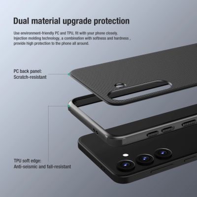 8. Nillkin Super Frosted Shield Pro Panzerhülle für Samsung Galaxy S24+ – rot
