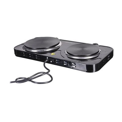 41. ESPERANZA Elektroherd Yellowstone 1500W + 1000W Schwarz EKH014K