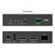 10. HDMI 4K/60Hz Glasfaser-Extender mit KVM USB 1.1 über IP 1G, bis zu 40 km/300 m, max. 253 Empfänger, HDMI-Loop-Out, Audio-Set