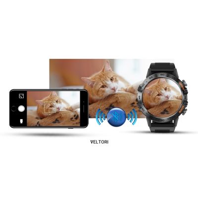 17. VELTORI VT120-1 Smartwatch Schwarzes Silikonarmband