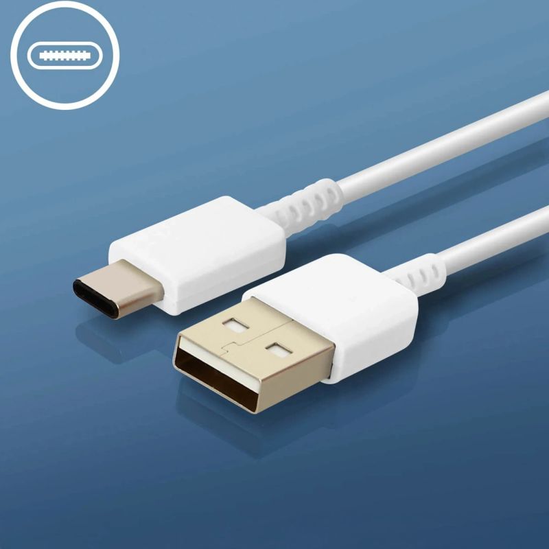 6. Samsung EP-TA200EWE USB-A 15W Wandladegerät mit EP-DR140AWE USB-A - USB-C Kabel (OOB Bulk - Ersatzverpackung) - weiß