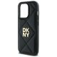 6. DKNY Quilted Stack Logo iPhone 14 Pro Max Hülle – Schwarz