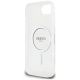 7. Guess IML Glitter Circle MagSafe iPhone 16e Hülle - Transparent