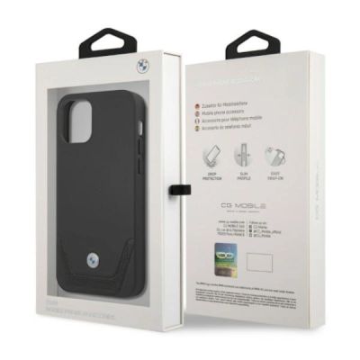 8. BMW Leder Perforate Case für iPhone 12 / iPhone 12 Pro - Schwarz