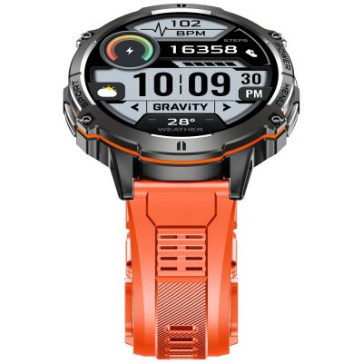 9. Smartwatch Gravity Schwarzes Armband + Armband GT42-5