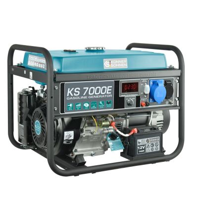 2. Könner & Söhnen KS 7000E Generator 5000 W 25 l Benzin Schwarz, Marine