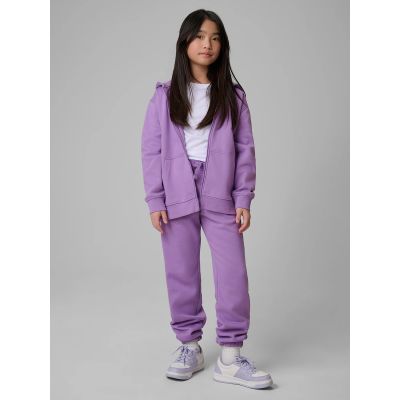 3. Lockerer Mädchen-Sweatshirt mit Kapuze 4F 4FJRSS26TSWSF2715-51S