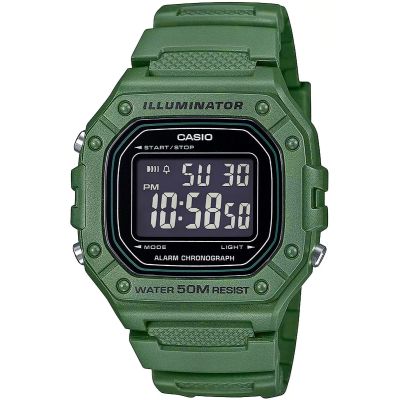 CASIO W-218H-3BVEF Unisex-Uhr + Box