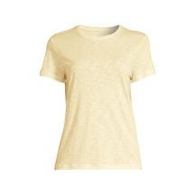 Casall Soft Texture Tee Gelbes Damen-T-Shirt