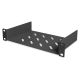 42. 10-Zoll-Netzwerkset: 9HE-Wandschrank, Ablage, Steckdosenleiste, 8-Port-Switch, Cat.6-Anschlussfeld, schwarz