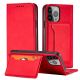 2. Magnetkartenetui für Samsung Galaxy S23 Flip Cover Wallet Stand rot