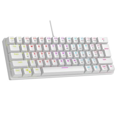 2. RAMPAGE MECHANISCHER TASTATURPFLÜGEL K60 Weiß